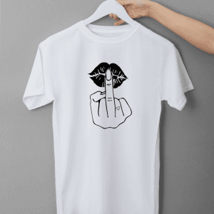 Camiseta blanca con diseño Actitud Salvaje