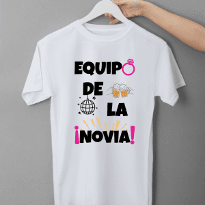 camiseta blanca con letras camiseta para amigas en despedida de soltera
