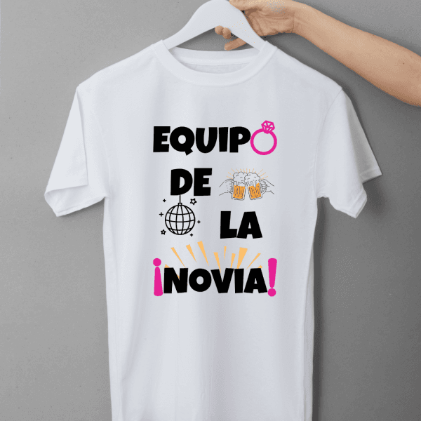 camiseta blanca con letras camiseta para amigas en despedida de soltera